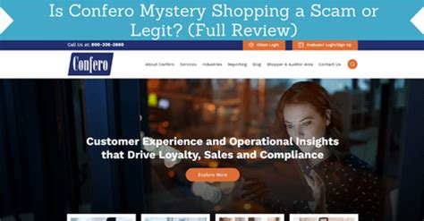 confero mystery shopping login.